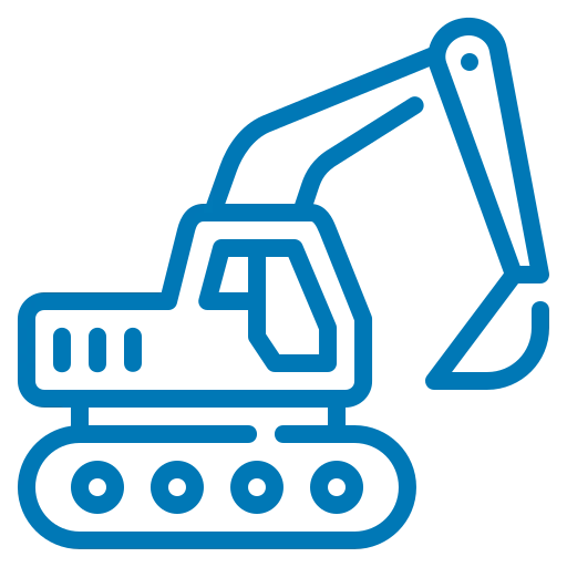 Excavator Machine Icon